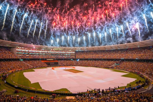 May 29, 2023, Ahmedabad, Gujarat, India: Chennai Super Kings are crowned champions during the Final of the Tata Indian P May 29, 2023, Ahmedabad, Gujarat, India: Chennai Super Kings are crowned champions during the Final of the Tata Indian Premier League between the Chennai Super Kings and the Gujarat Titans, Ravindra Jadeja hit a six and four off the last two balls to script history for CSK, for 5th time after thrilling win over Gujarat Titans held, in a joyous atmosphere filled with fireworks and celebrations at Narendra Modi Stadium last night in Ahmedabad on the 29th May 2023. Ahmedabad India - ZUMAs263 0258178564st Copyright: xSaurabhxSirohiyax